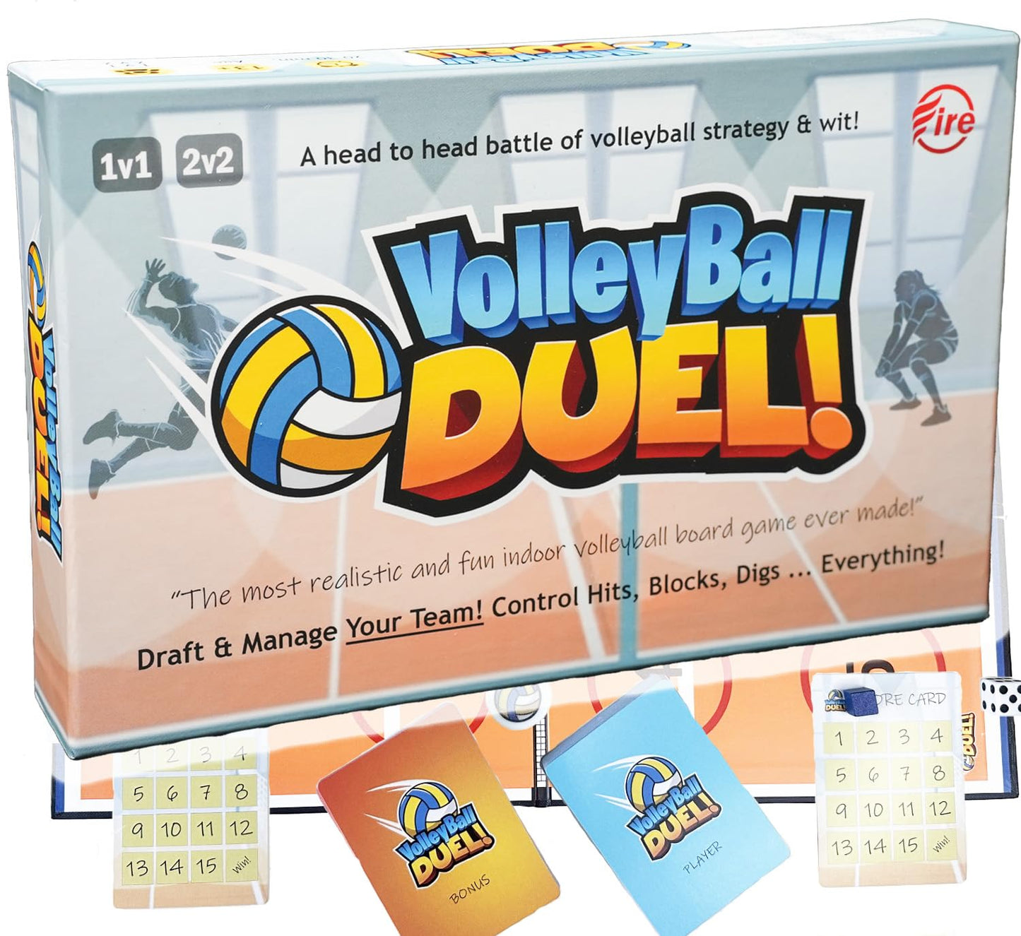 Volleyball Duel! | Action & Strategy Volleyball Board Game for 2 Players