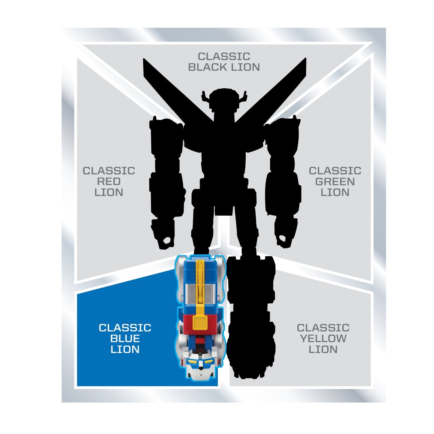 Voltron Classic Blue Lion Action Figure – 16-Inch Combining Robot with Shield & Missile Launcher