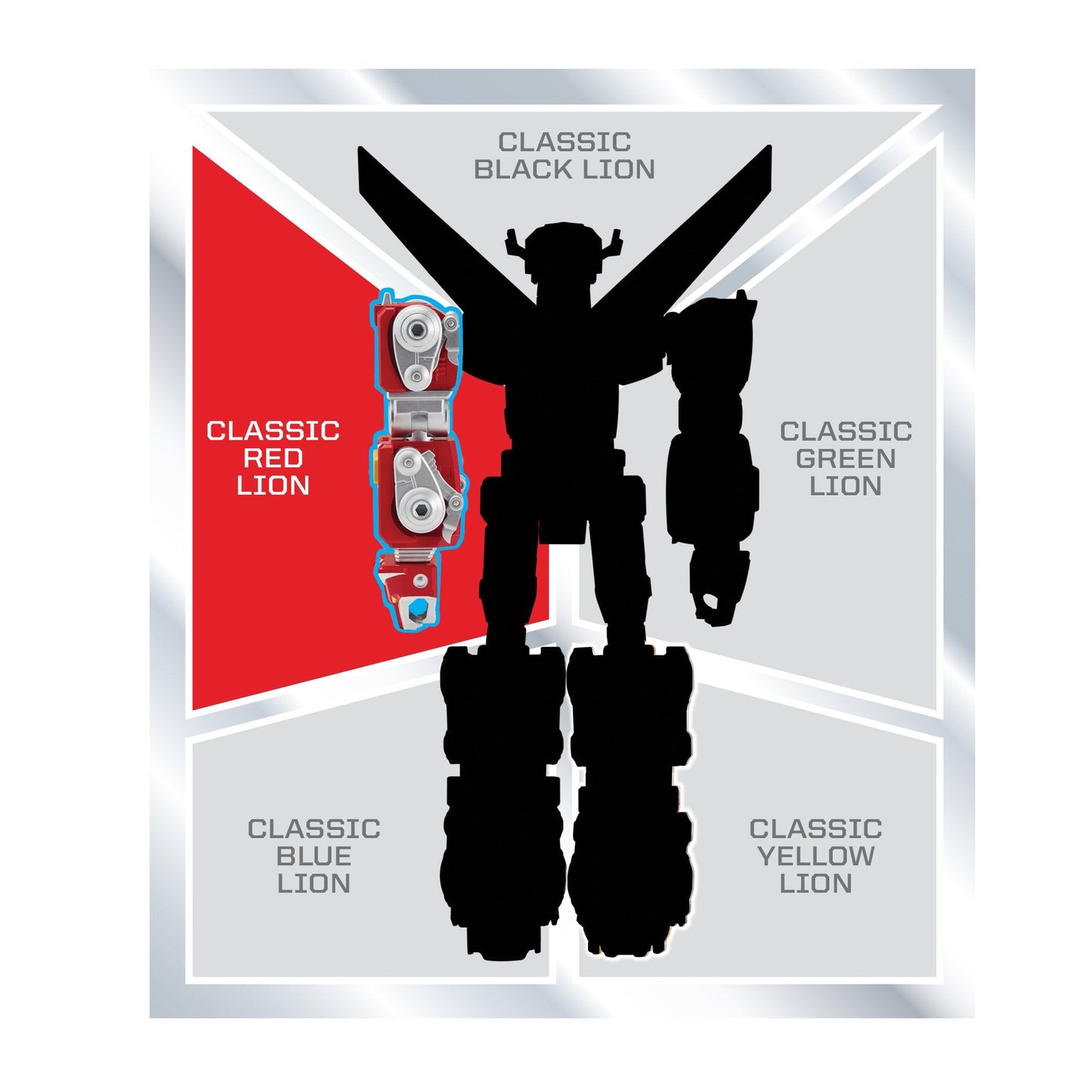 Voltron Classic Red Lion Action Figure – 16-Inch, Combines with Other Lions