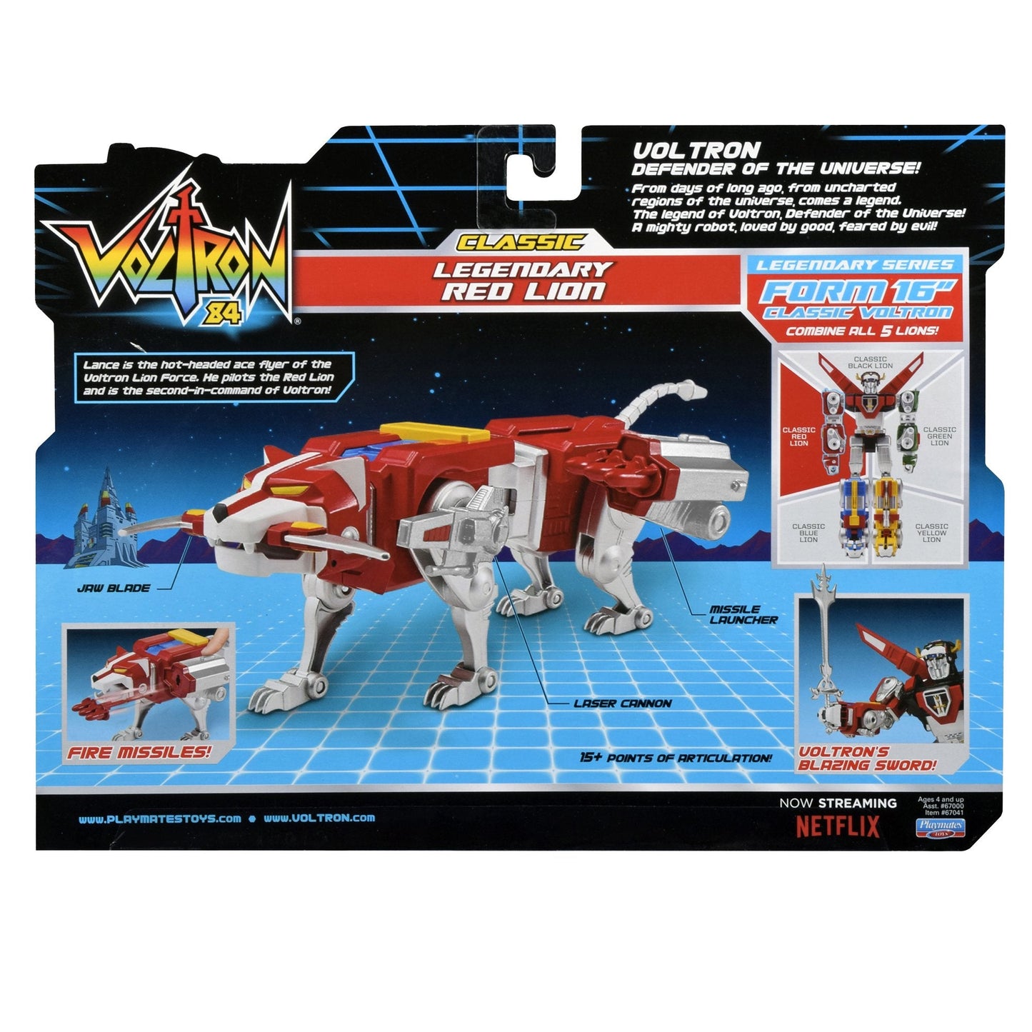 Voltron Classic Red Lion Action Figure – 16-Inch, Combines with Other Lions