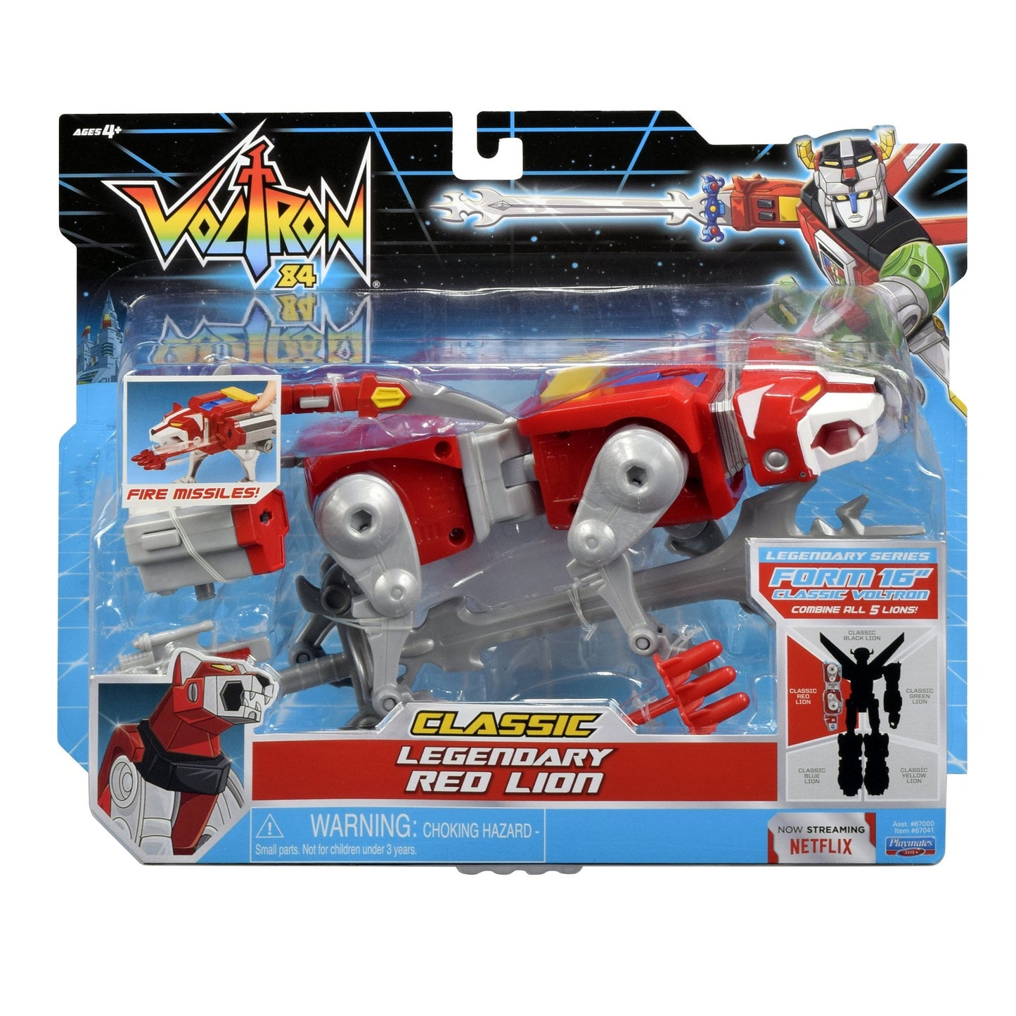 Voltron Classic Red Lion Action Figure – 16-Inch, Combines with Other Lions