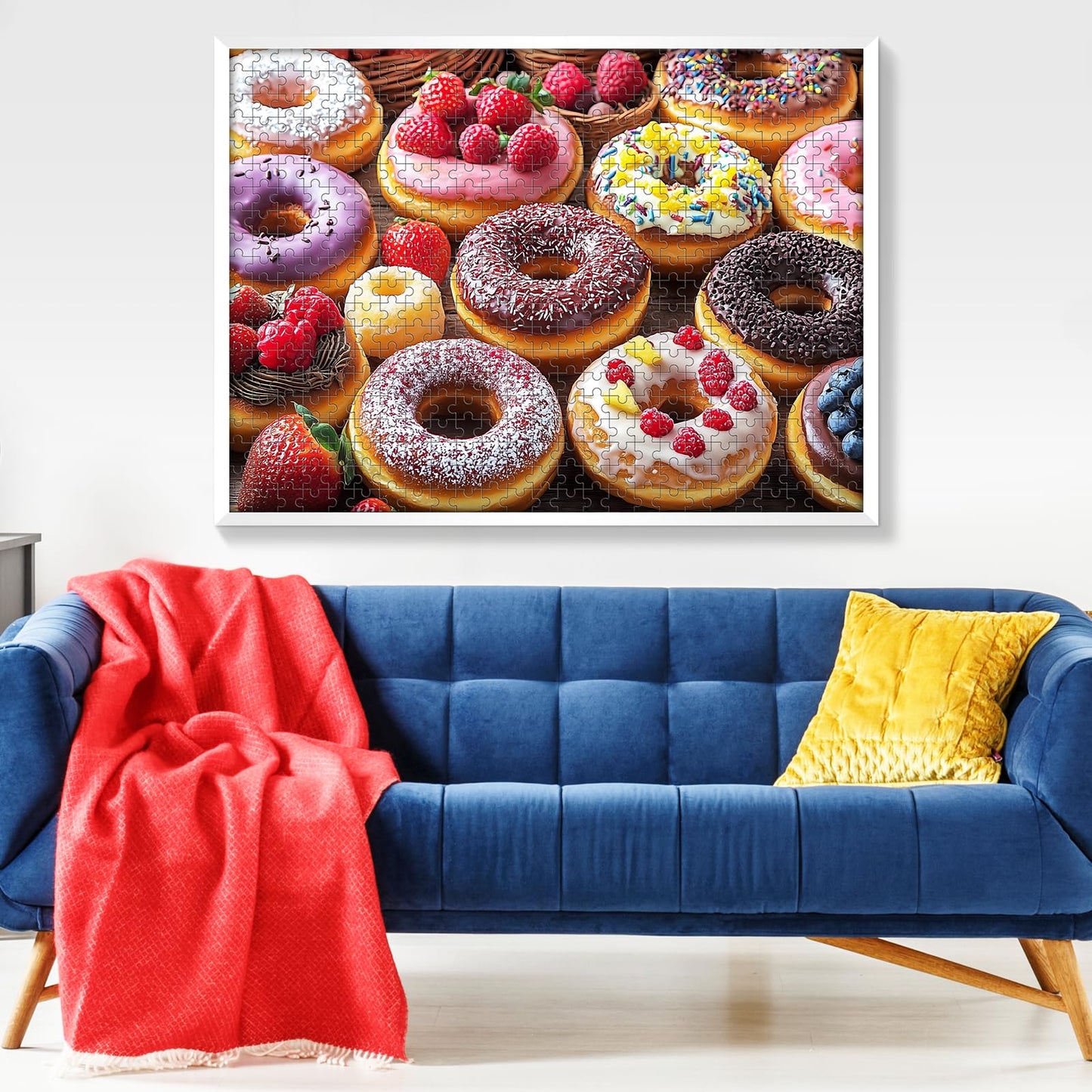 VOLUVOLU 500 Piece Donut Puzzle for Adults – Fun Food-Themed Jigsaw for Family Nights