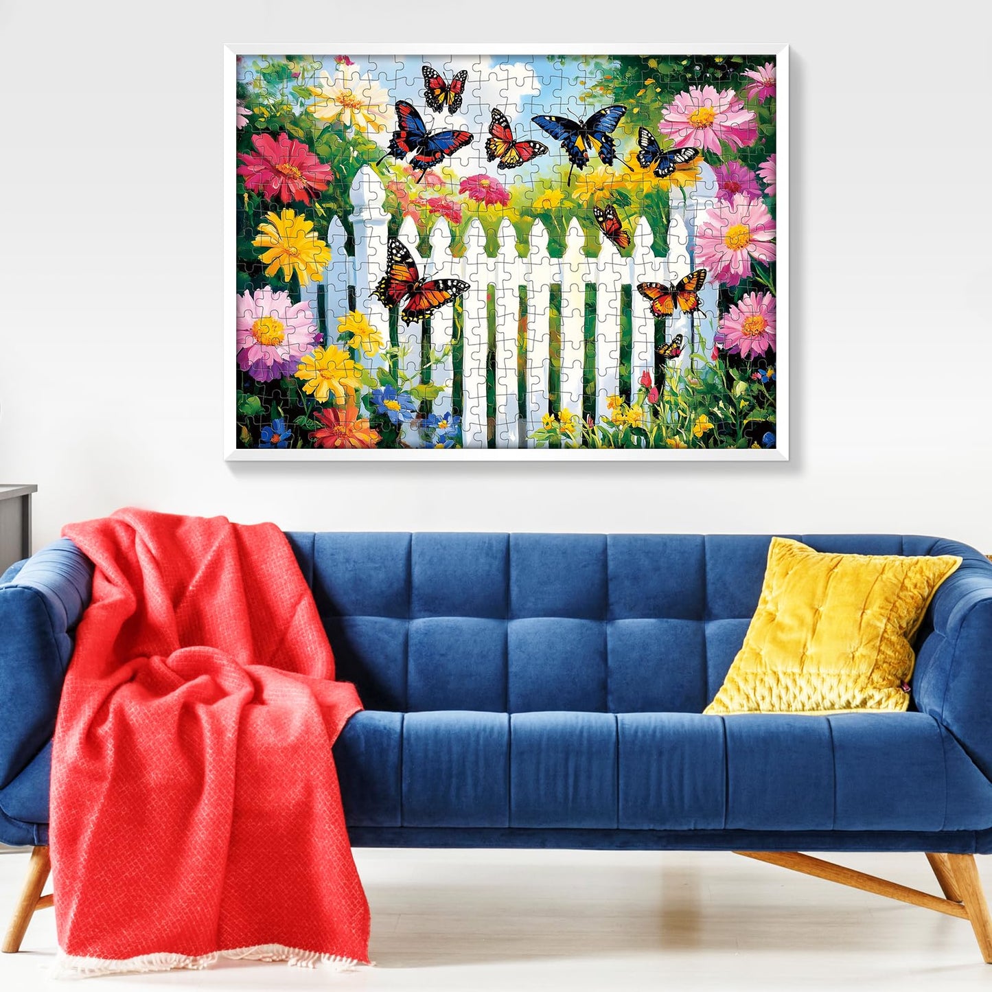 VOLUVOLU 300-Piece Flower & Butterfly Puzzle for Adults | 20.5 x 15 in