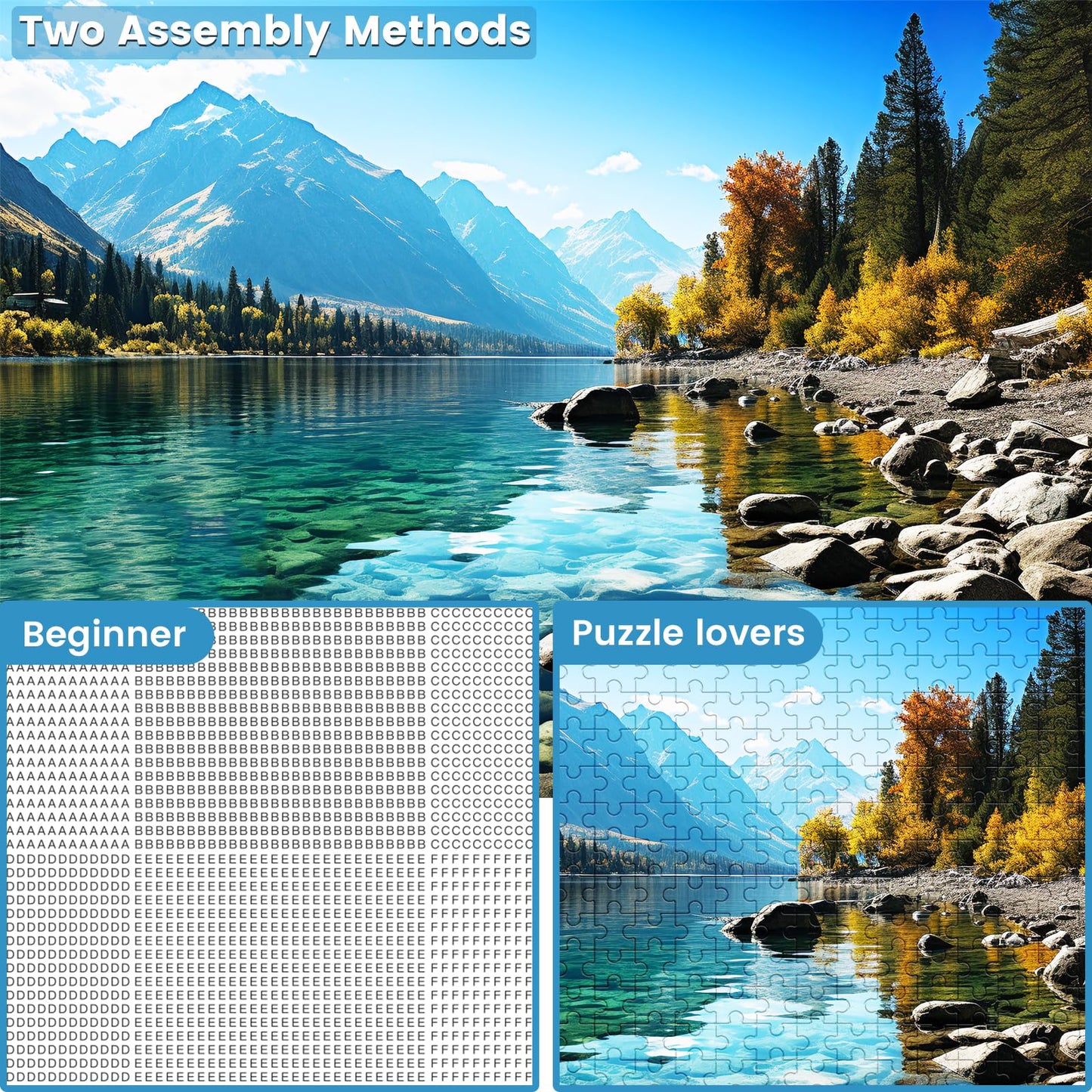 VOLUVOLU 500 Piece Puzzle for Adults – Glacier Park Jigsaw