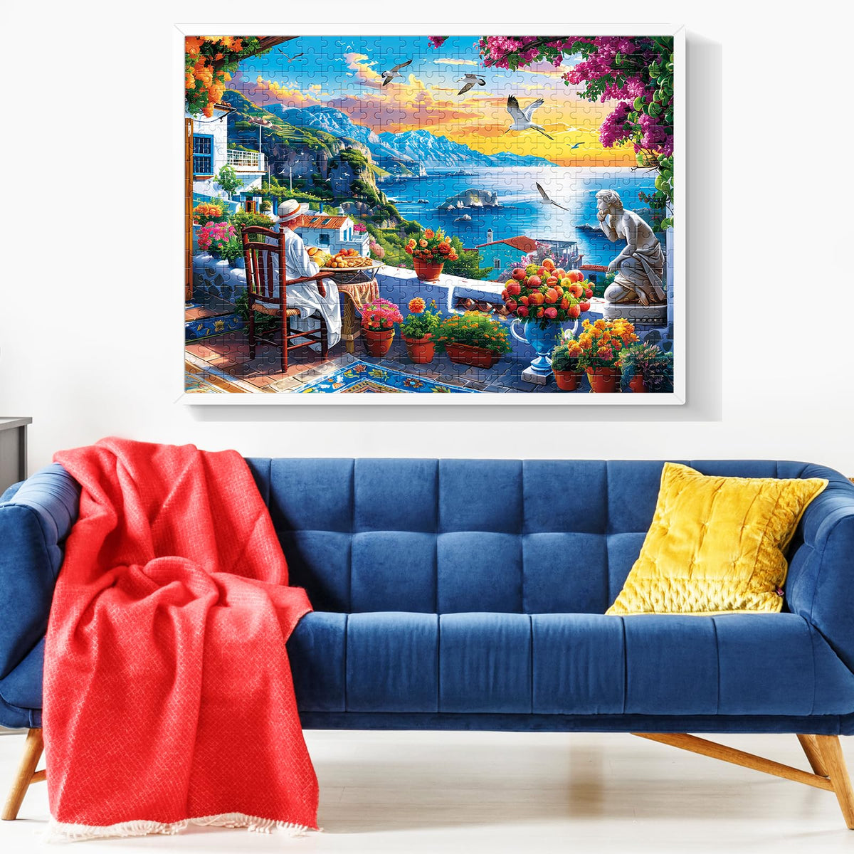 Voluvolu 500 Piece Seafront Puzzle for Adults – Nature Landscape Jigsaw (20.5×15 in)