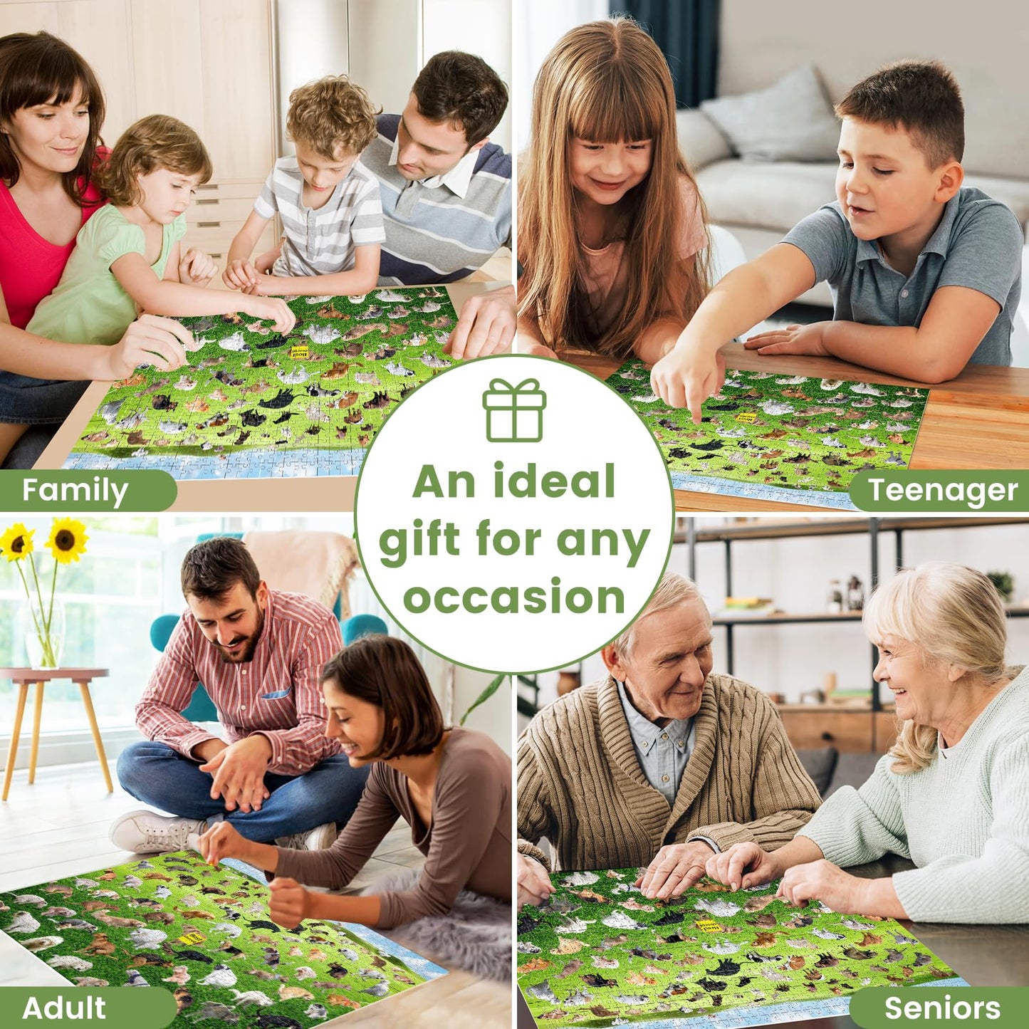 VOLUVOLU 1000-Piece Puppy Poop Puzzle – Funny Dog Gift for Adults