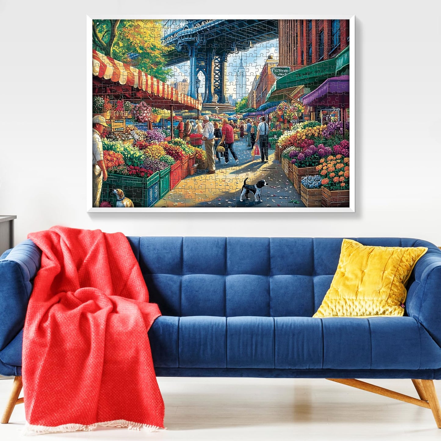 VOLUVOLU 500 Pieces Landscape Puzzle for Adults – Flowers & City Scene – Gift for Birthday, Home Decor (20.5 x 15 in)