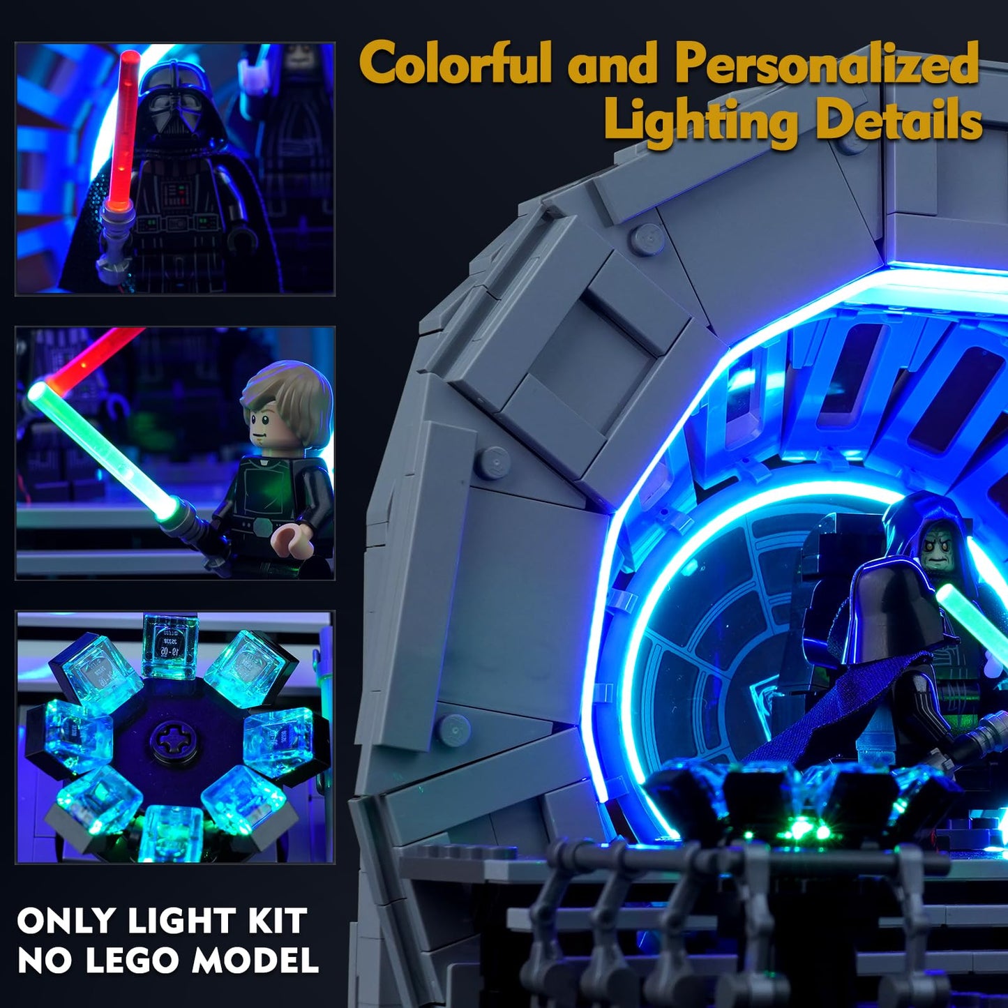 VONADO Light Kit for Lego 75352 Emperor's Throne Room – DIY LED Lighting