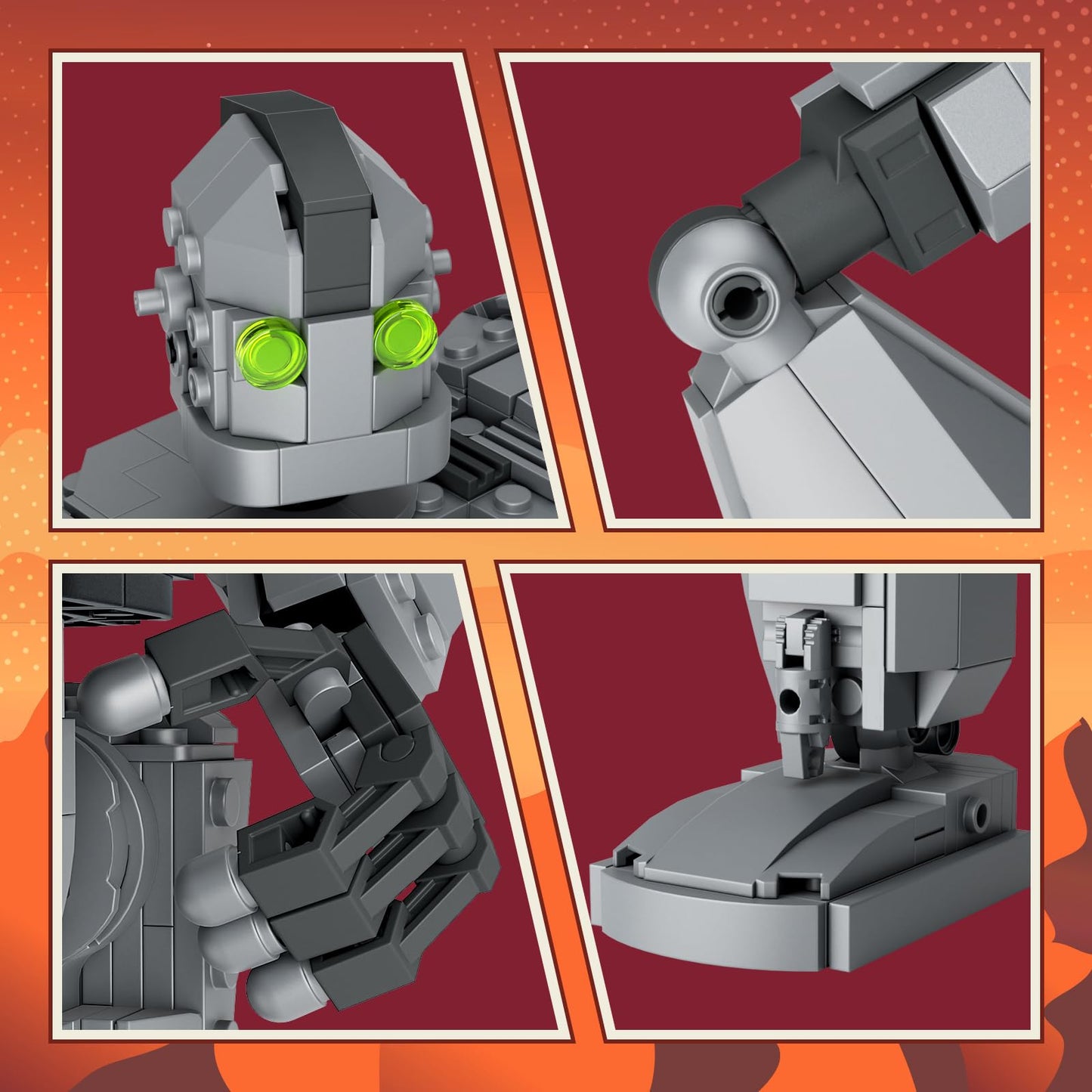 VONADO Iron Robot Building Set – 883 PCS, Lego-Compatible