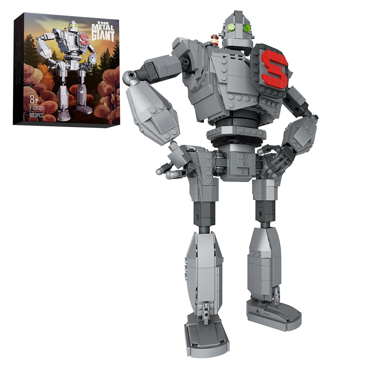 VONADO Iron Robot Building Set – 883 PCS, Lego-Compatible