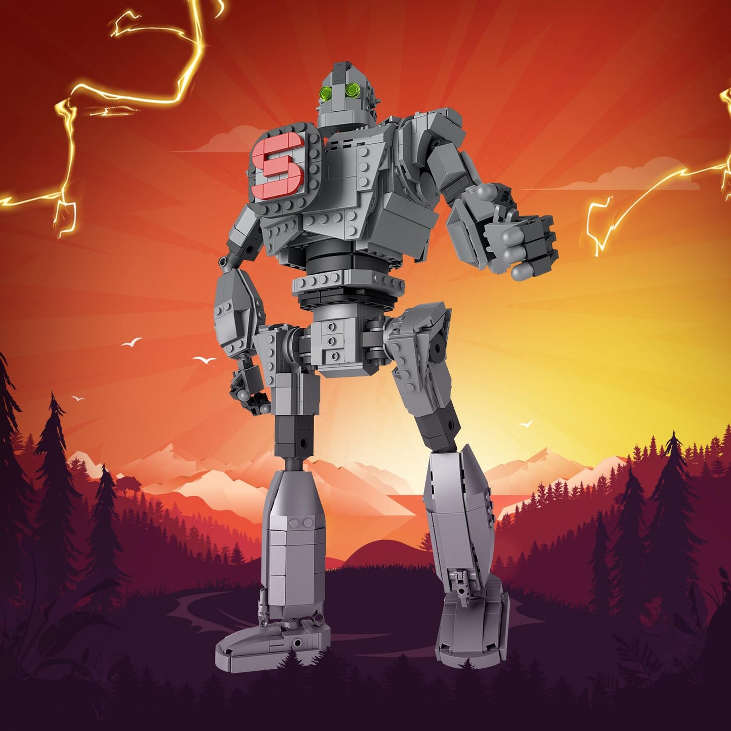 VONADO Iron Robot Building Set – 883 PCS, Lego-Compatible