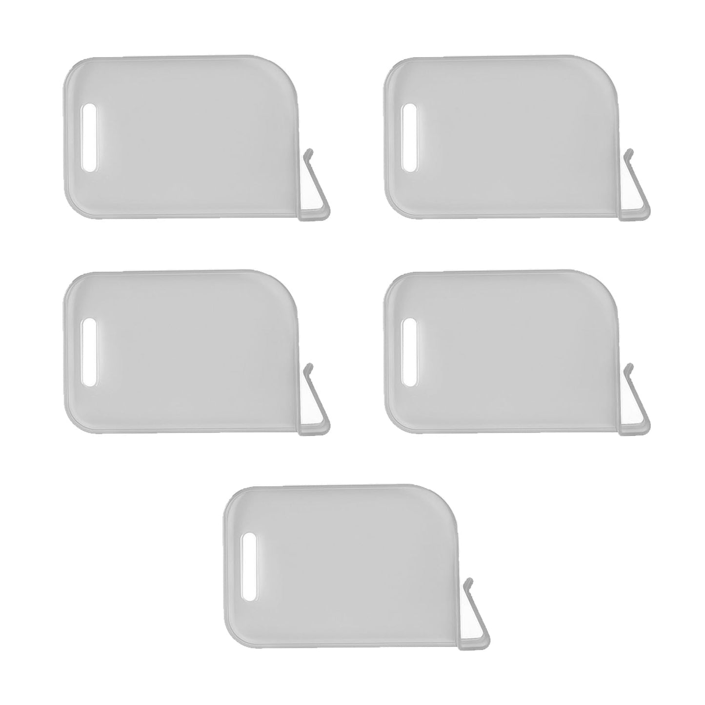 VONNST 10Pcs Plastic Card Box Dividers – Adjustable Gray PP Storage Partition for Game Cards