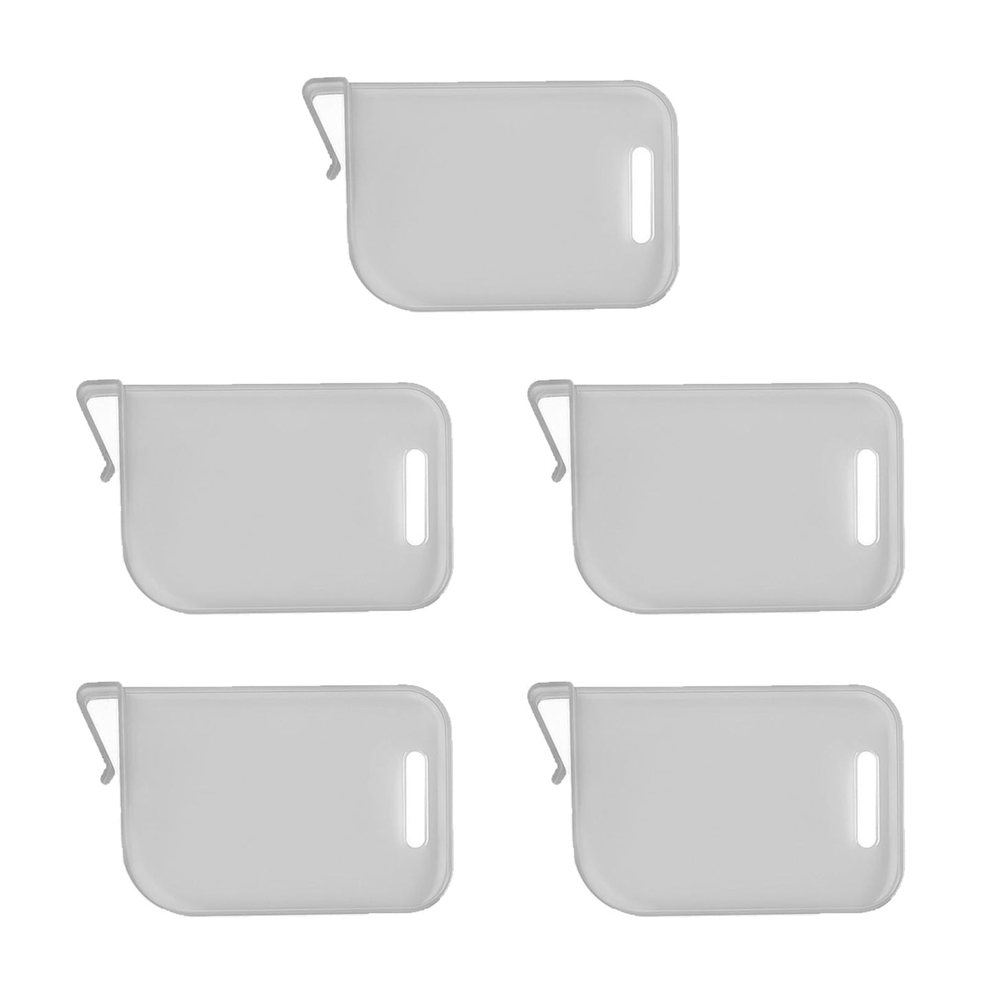 VONNST 10Pcs Plastic Card Box Dividers – Adjustable Gray PP Storage Partition for Game Cards