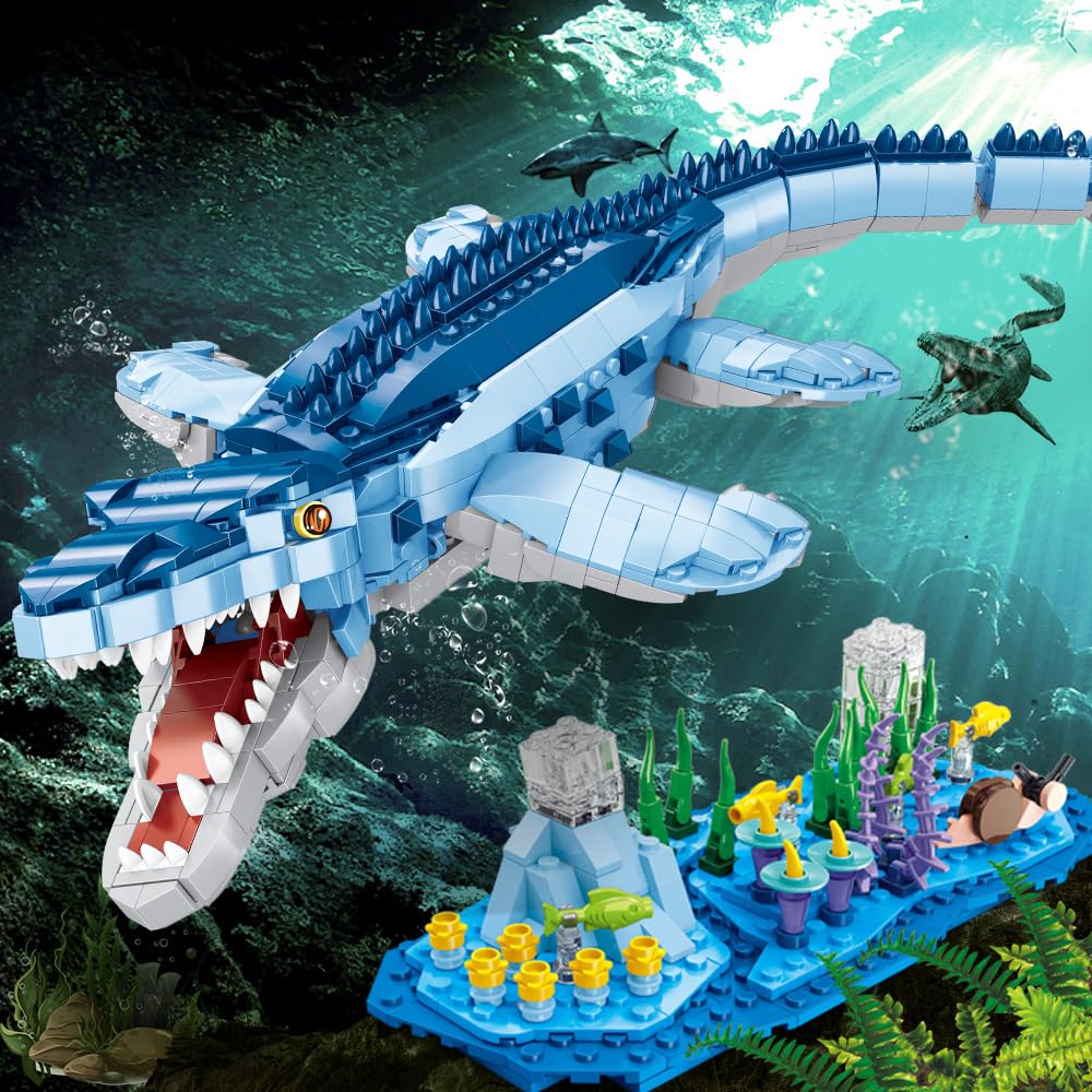 Voxifyx 1158-Pcs Dinosaur Building Blocks – STEM Dino Toys for Kids 6–14 (Lego Compatible)