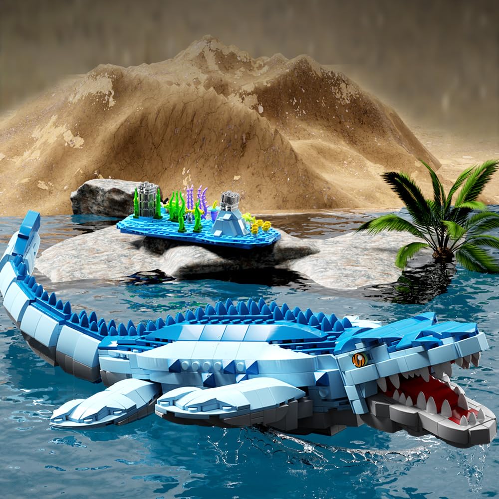Voxifyx 1158-Pcs Dinosaur Building Blocks – STEM Dino Toys for Kids 6–14 (Lego Compatible)