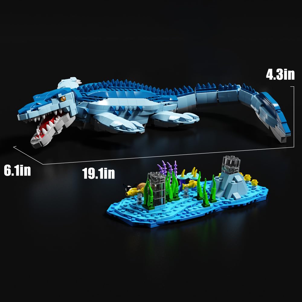 Voxifyx 1158-Pcs Dinosaur Building Blocks – STEM Dino Toys for Kids 6–14 (Lego Compatible)