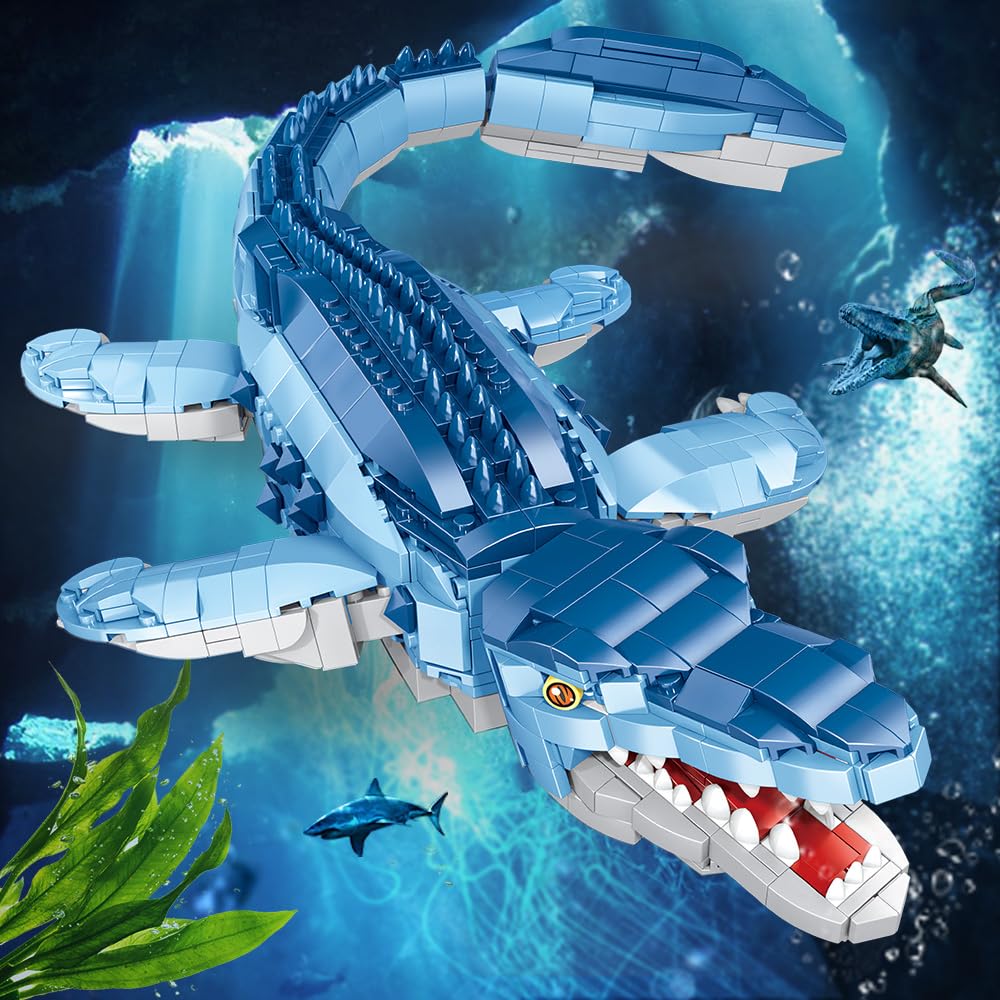 Voxifyx 1158-Pcs Dinosaur Building Blocks – STEM Dino Toys for Kids 6–14 (Lego Compatible)