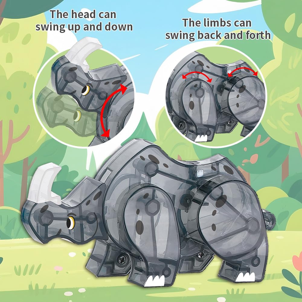 Voxifyx Magnetic Tiles Set Grassland Animals – STEM Building Toys for Kids 5-7