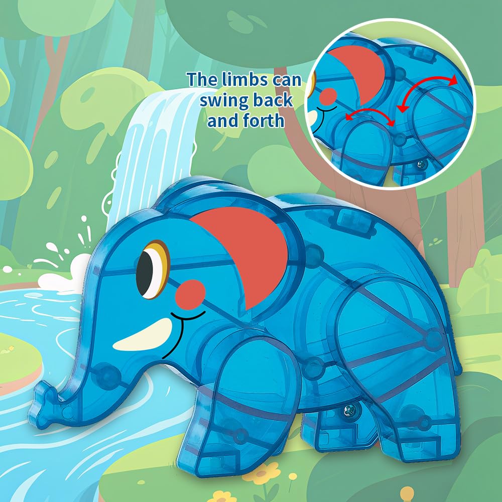 Voxifyx Magnetic Tiles Set Jungle Animals – Creative Building Toys for Kids 4-8