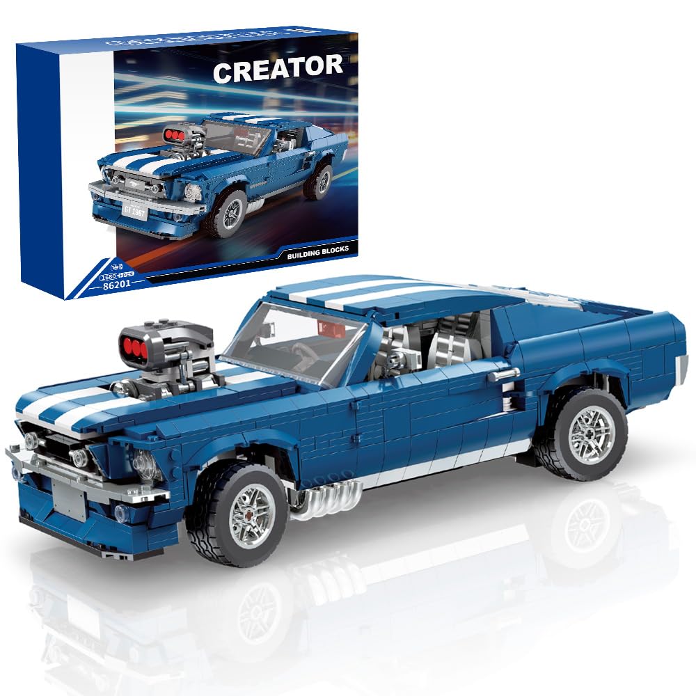 Voxifyx Sports GTRS Car Building Blocks – 1:10 Scale, 1680 Pcs, LEGO-Compatible