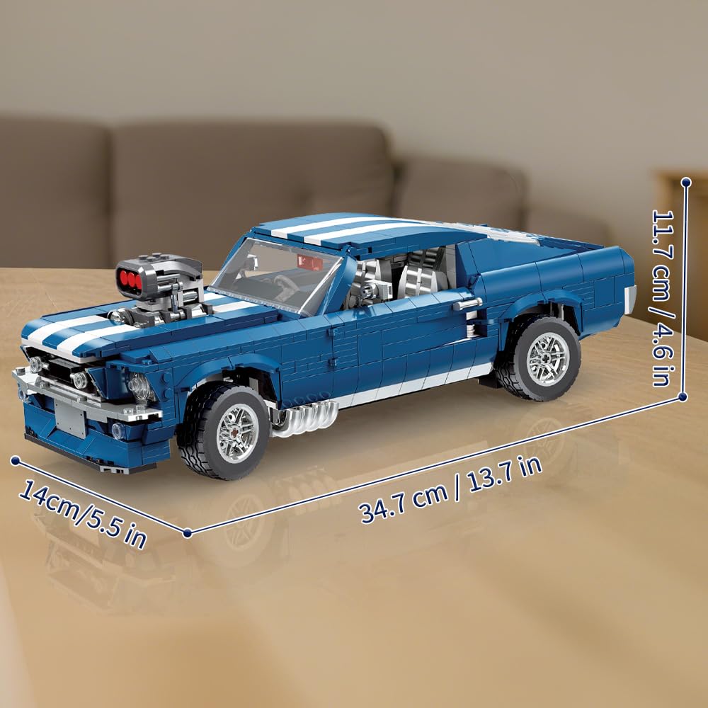 Voxifyx Sports GTRS Car Building Blocks – 1:10 Scale, 1680 Pcs, LEGO-Compatible