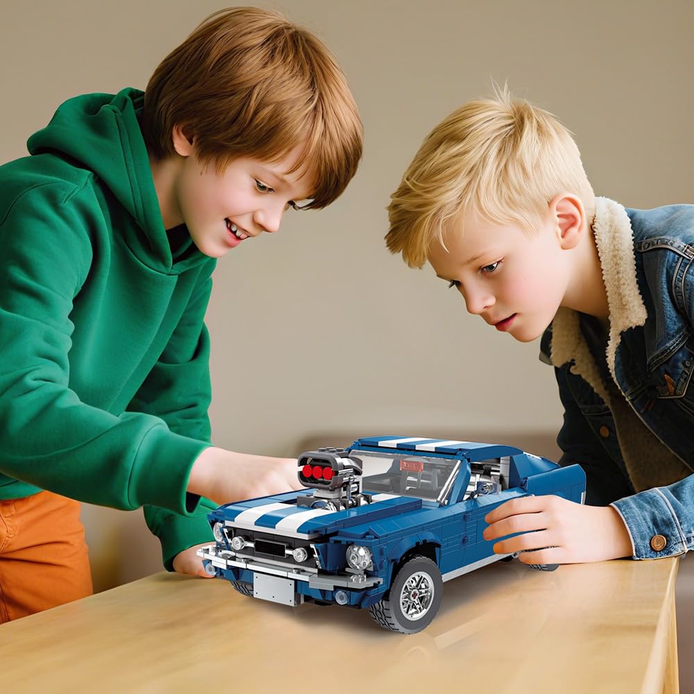 Voxifyx Sports GTRS Car Building Blocks – 1:10 Scale, 1680 Pcs, LEGO-Compatible