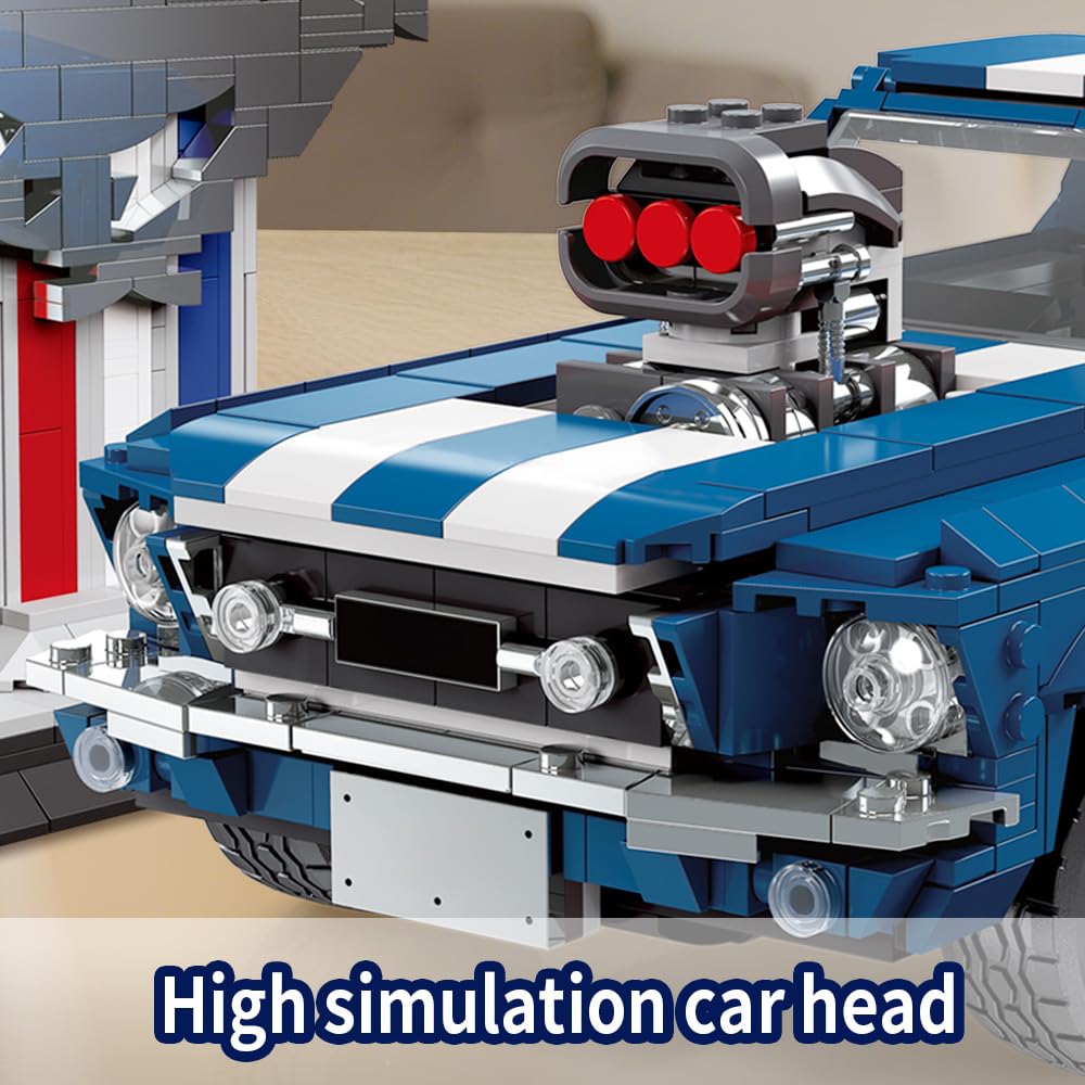 Voxifyx Sports GTRS Car Building Blocks – 1:10 Scale, 1680 Pcs, LEGO-Compatible