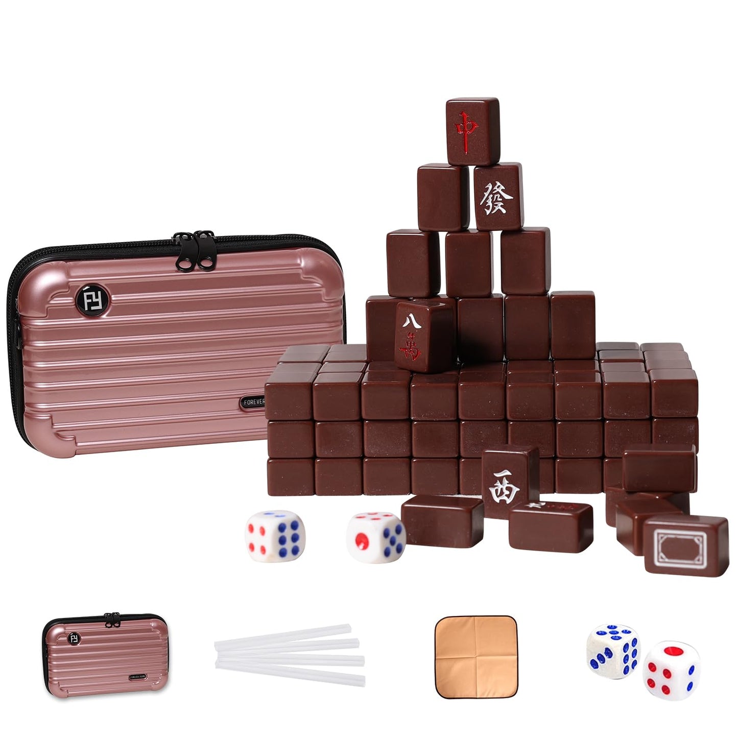 VPH Mini Chinese Mahjong Travel Box – 144 Tiles, Travel Case Edition