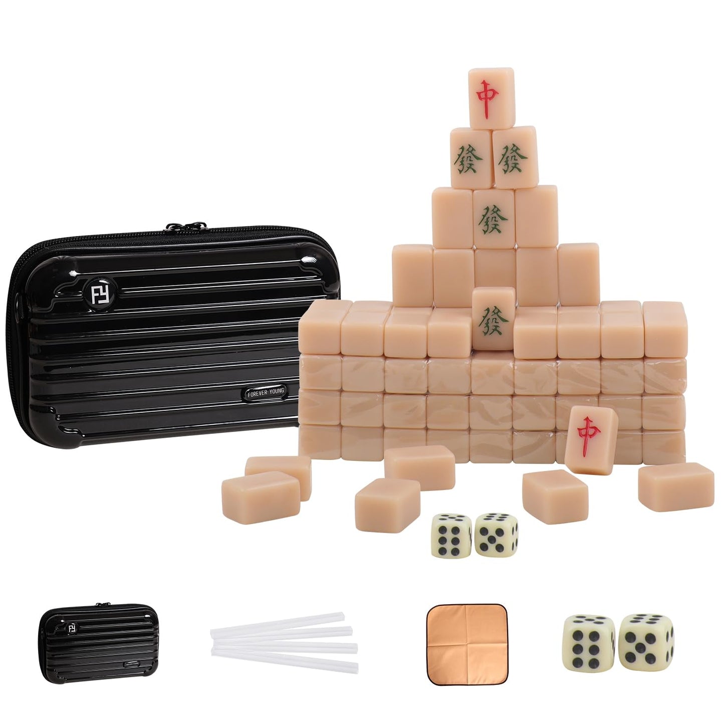 VPH Mini Chinese Mahjong 144-Piece Travel Box Set