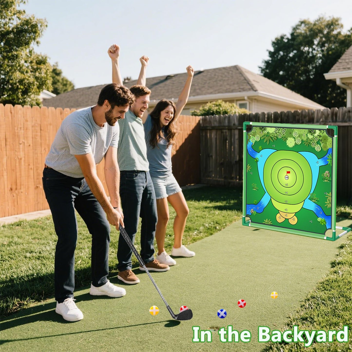 VQRZG Golf Chipping Game | Portable Sticky Target Practice Set
