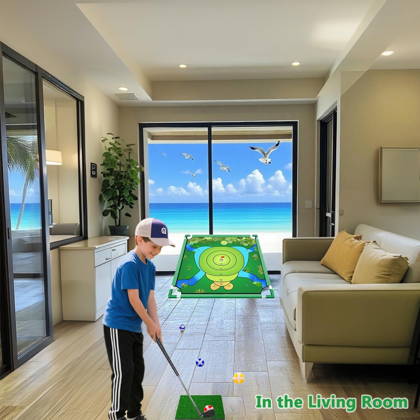 VQRZG Golf Chipping Game | Portable Sticky Target Practice Set