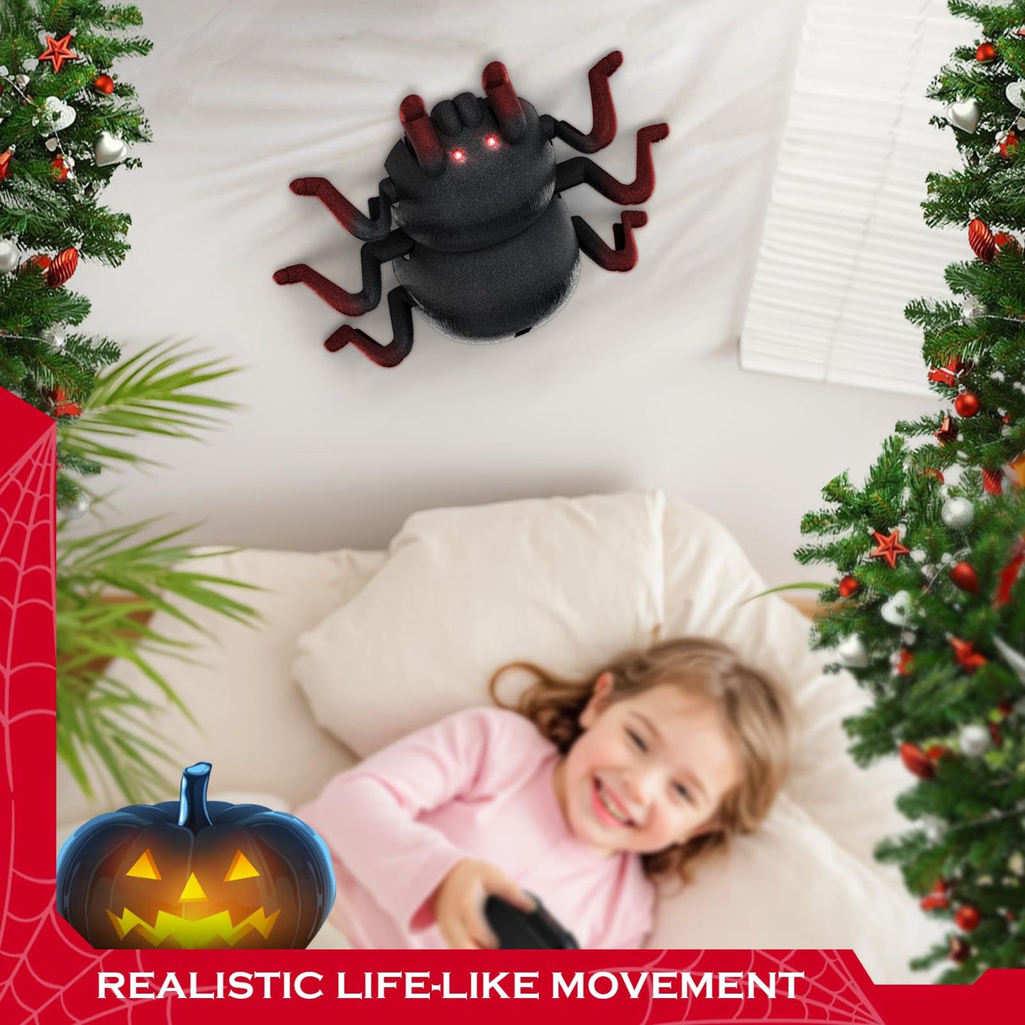 VRG Remote Control Tarantula – Rechargeable Wall-Climbing Spider Toy for Kids 3+