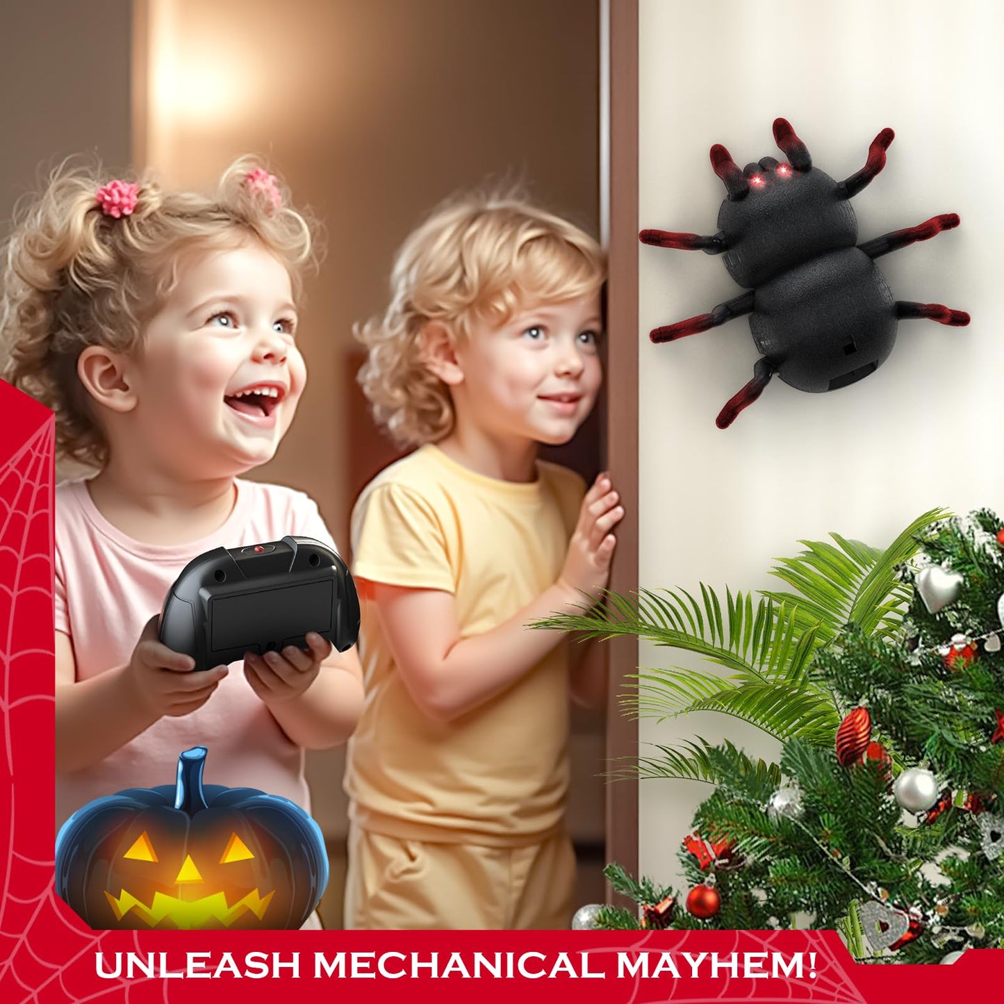 VRG Remote Control Tarantula – Rechargeable Wall-Climbing Spider Toy for Kids 3+