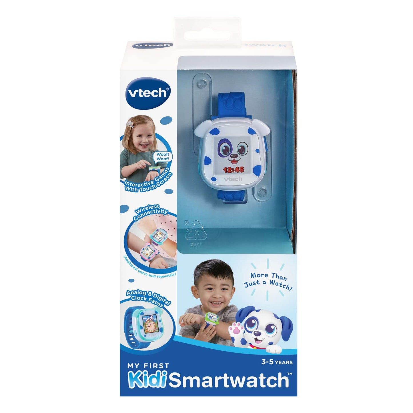VTech My First Kidi Smartwatch, Blue – Time Learning & Routine Reminders