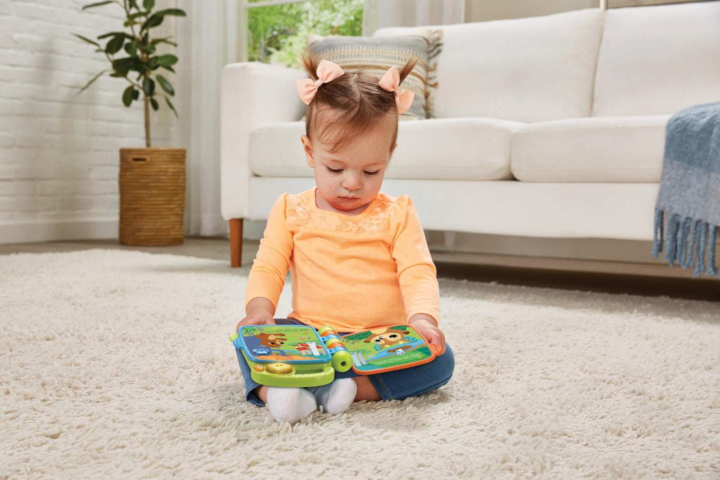 VTech Baby Animal Rhymes Storytime: Interactive 6-Page Wipe-Clean Book with Songs