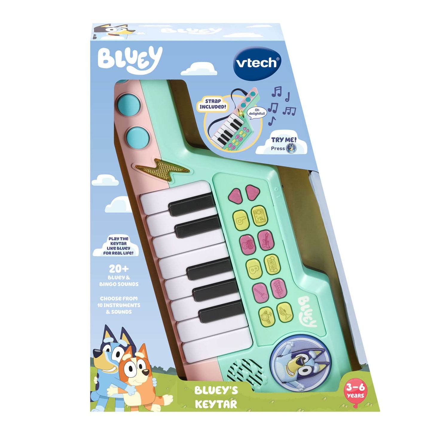 VTech Bluey’s Keytar - Interactive Musical Toy for Kids 3-6