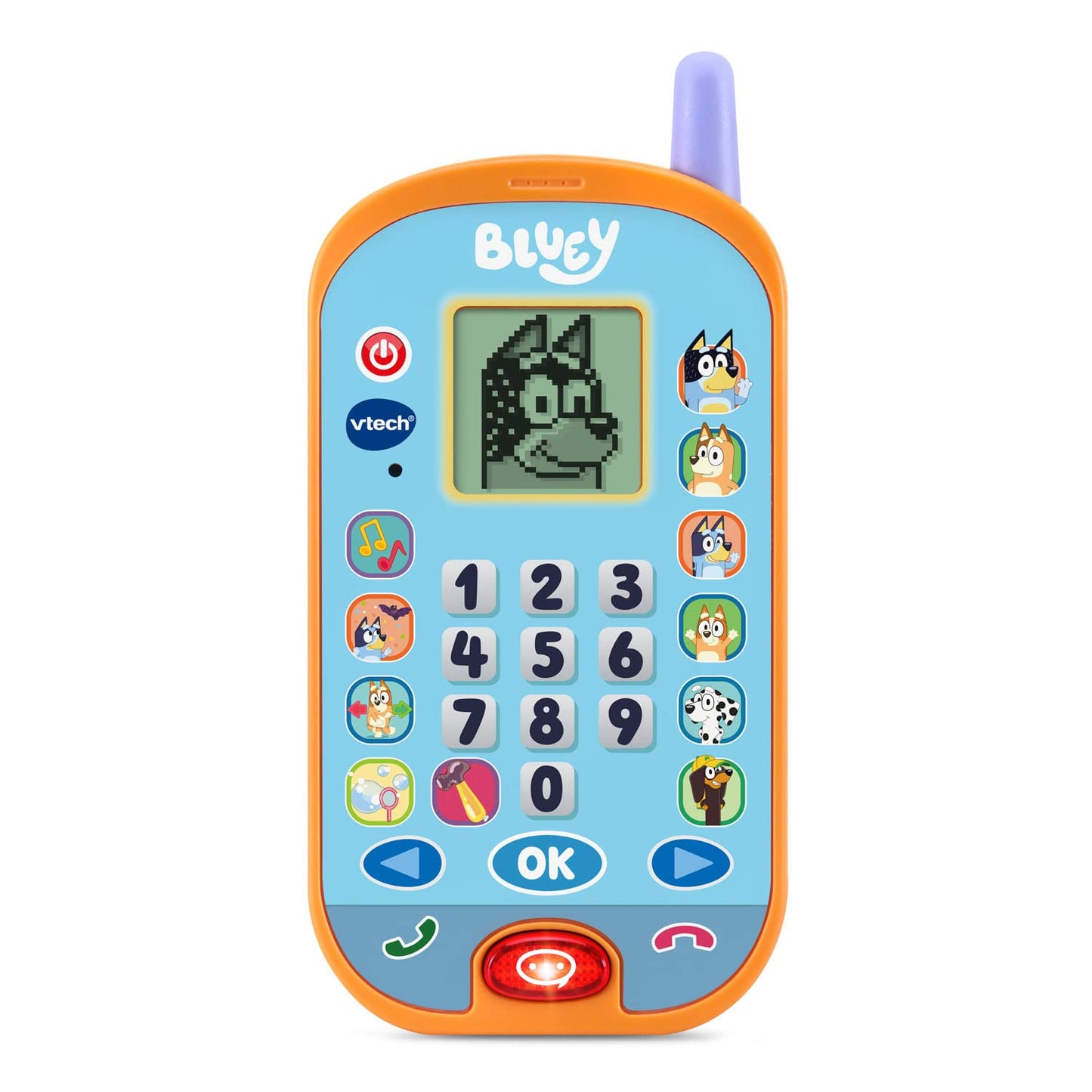 VTech Bluey Ring Ring Phone – Interactive Pretend Play Toy for Kids 3–6