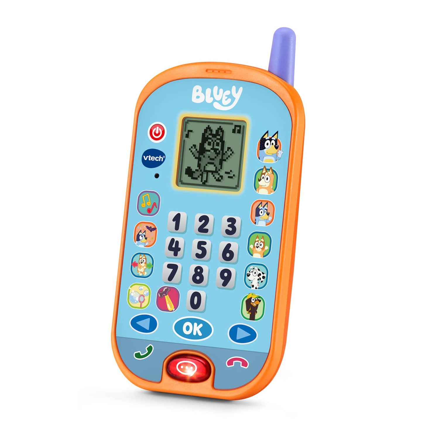 VTech Bluey Ring Ring Phone – Interactive Pretend Play Toy for Kids 3–6