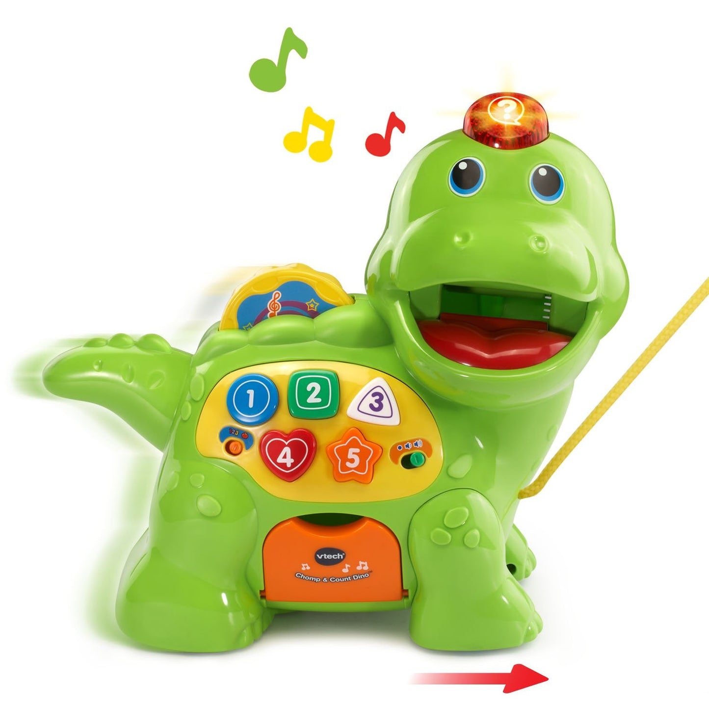 VTech Chomp and Count Dino, Green – Colorful Early Learning Toy for Toddlers