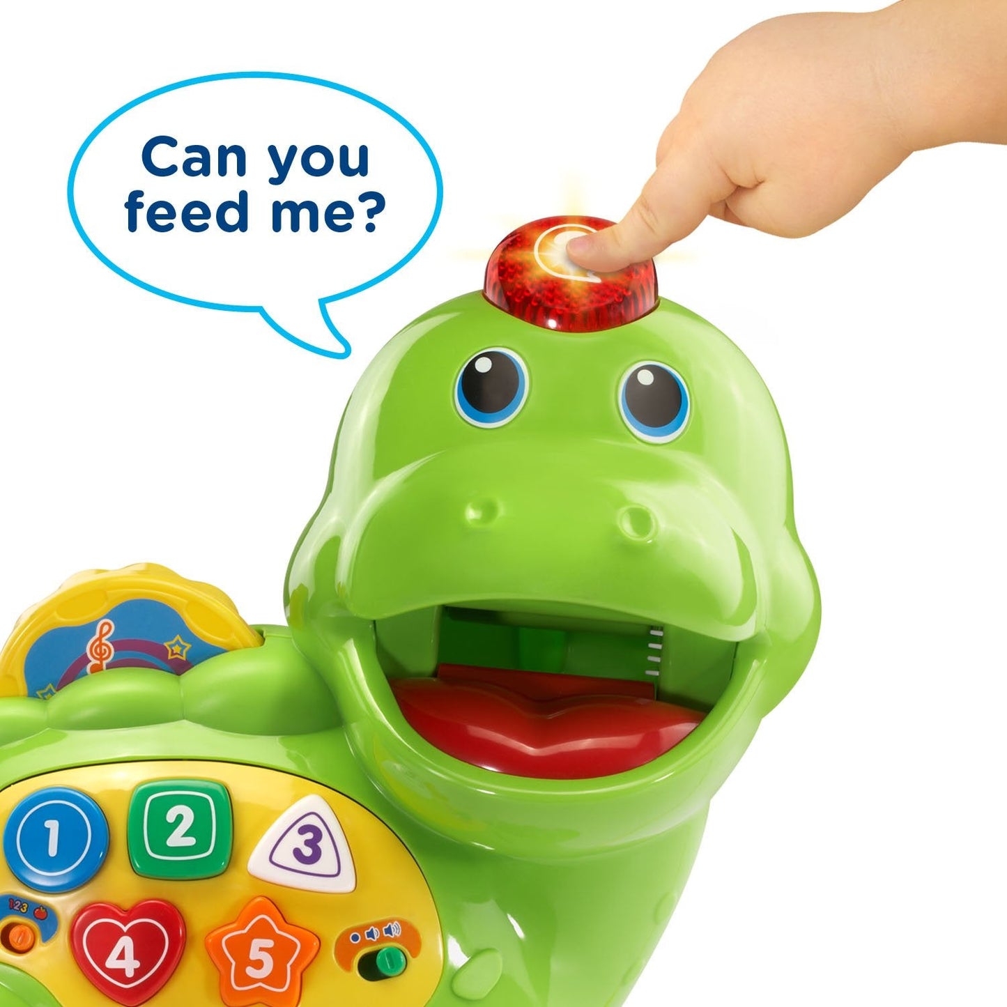 VTech Chomp and Count Dino, Green – Colorful Early Learning Toy for Toddlers