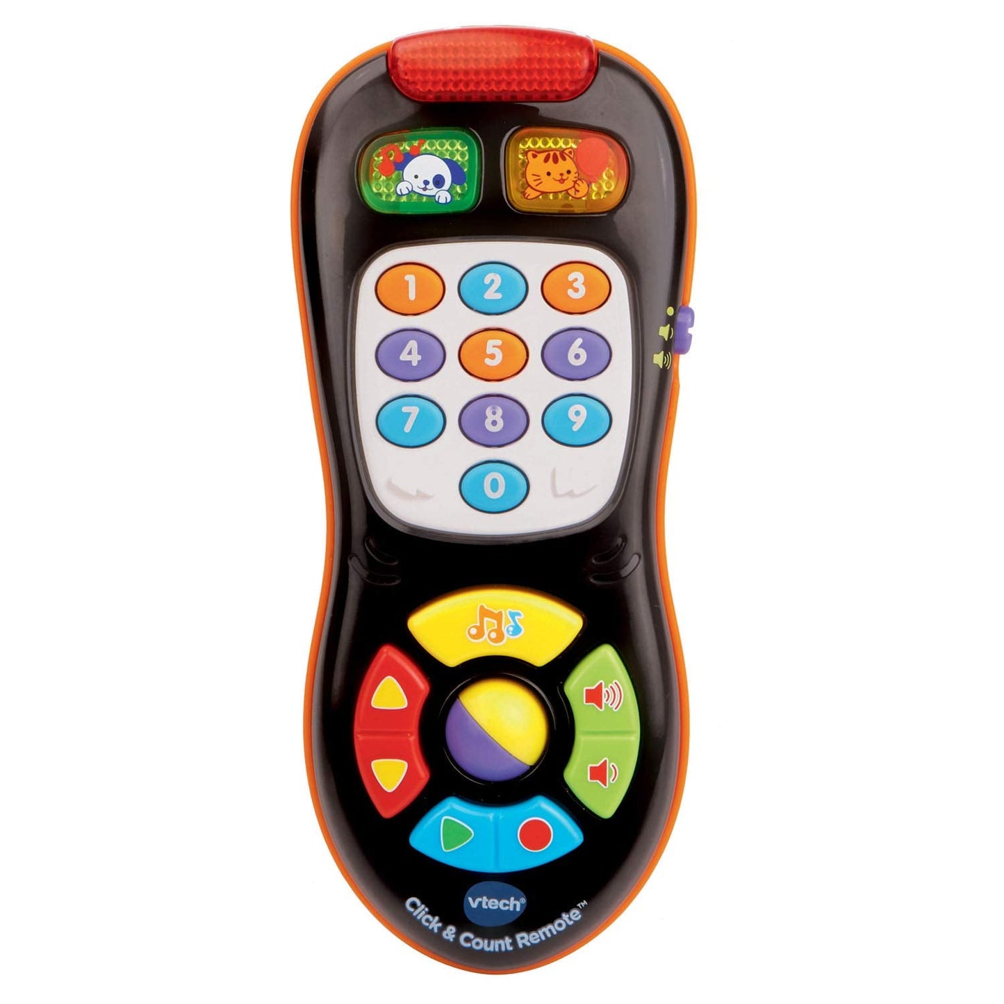 VTech Click and Count Remote, Black – Learn Colors, Numbers & Shapes