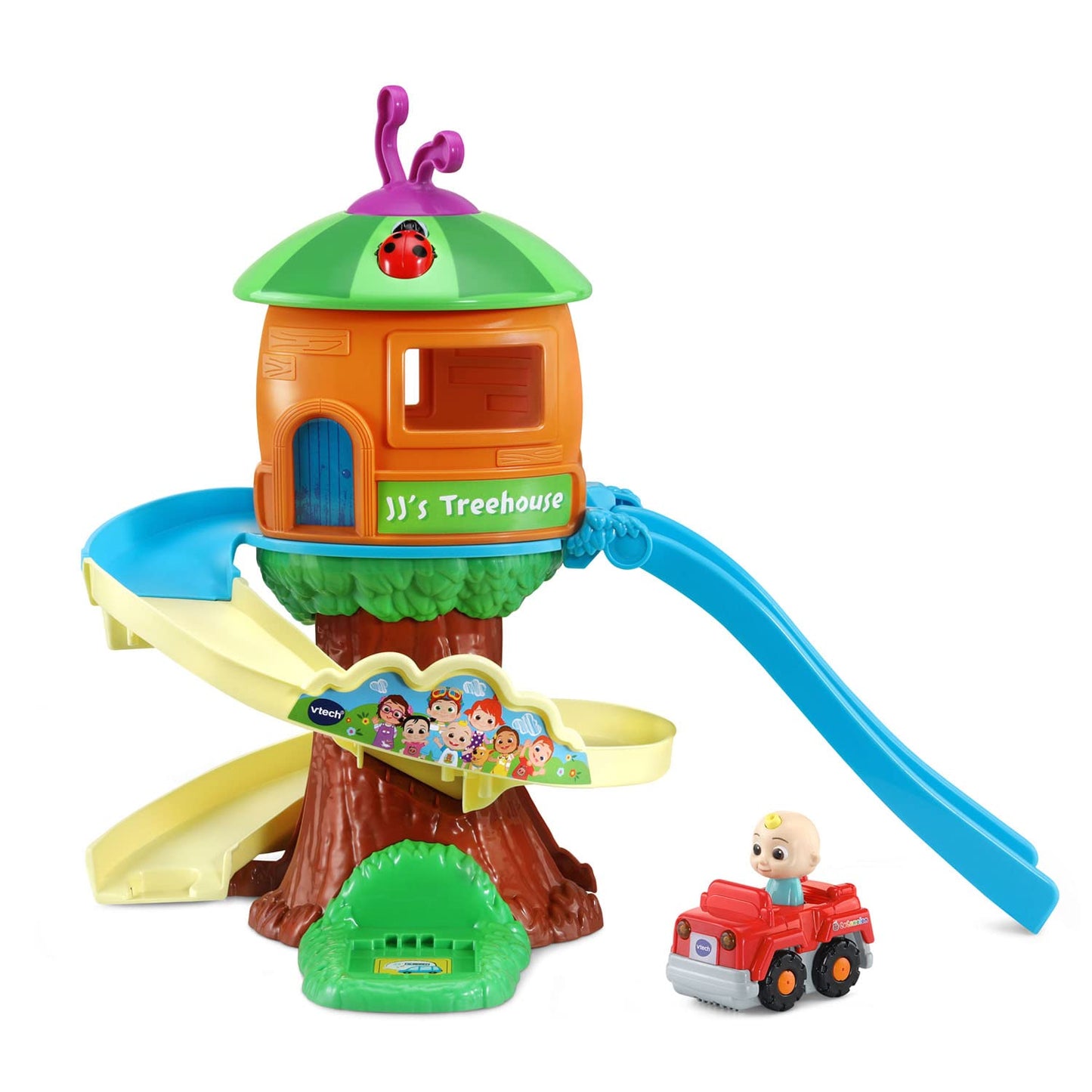 VTech CoComelon Go! Go! Smart Wheels Treehouse Track Set – Interactive Learning Toy for Toddlers