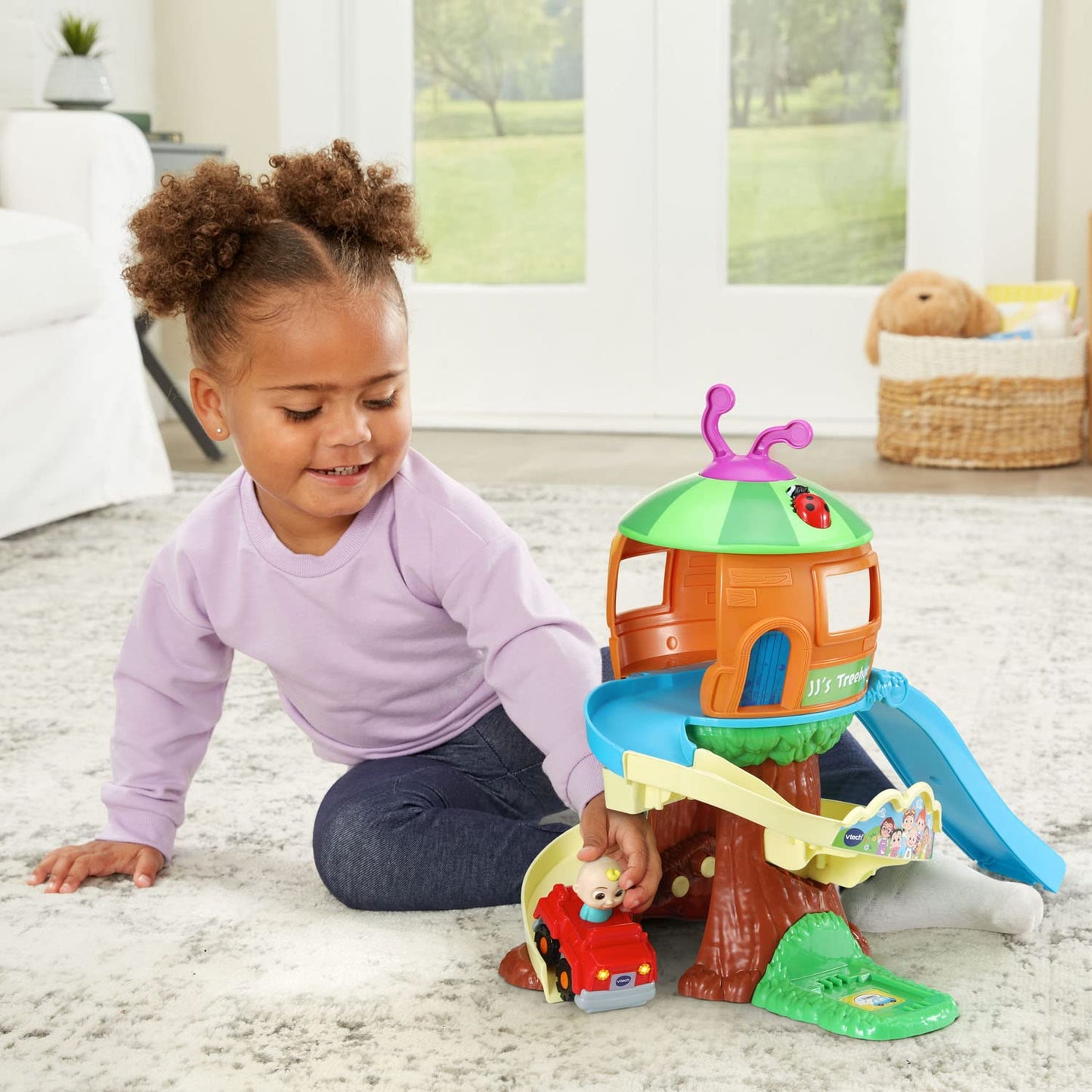 VTech CoComelon Go! Go! Smart Wheels Treehouse Track Set – Interactive Learning Toy for Toddlers
