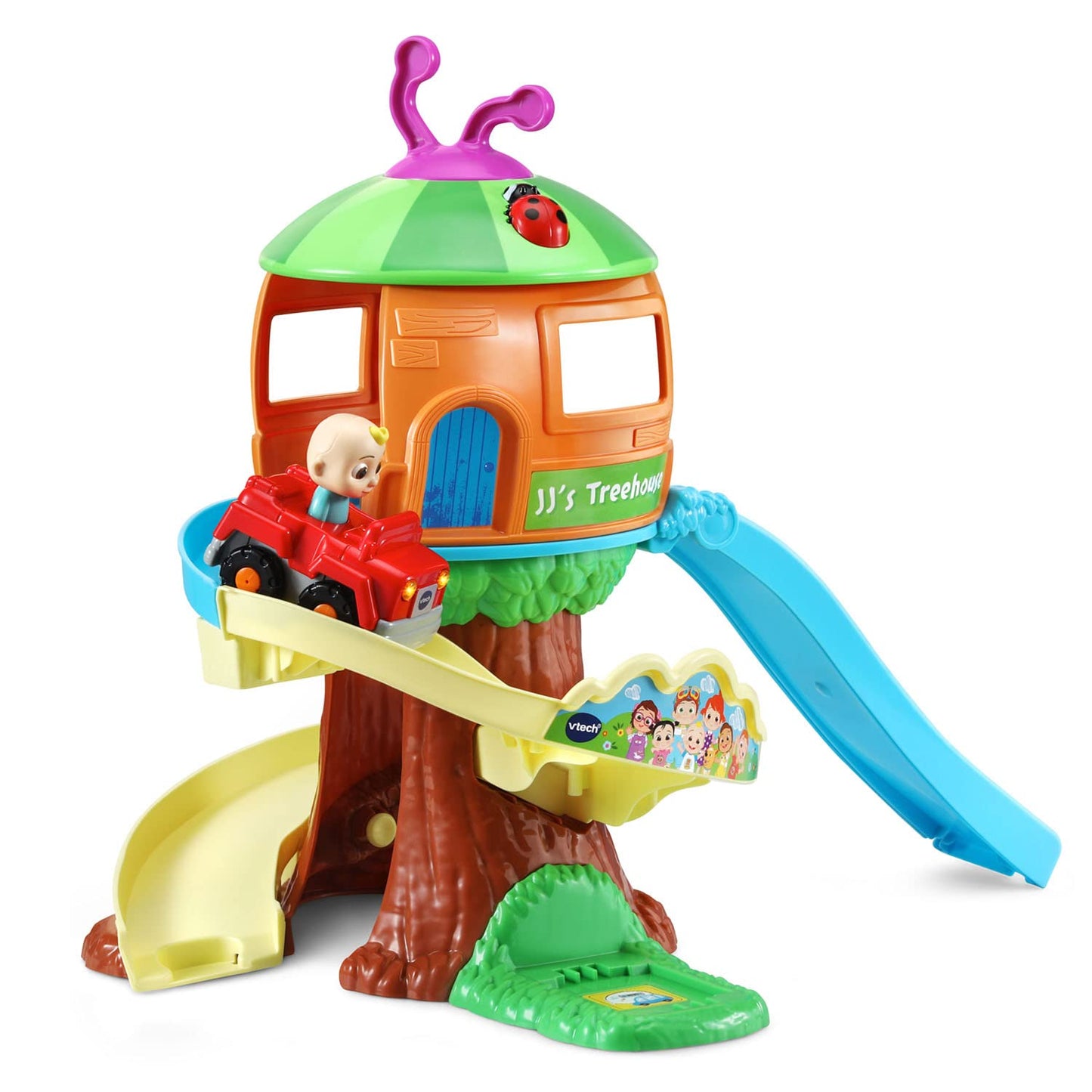 VTech CoComelon Go! Go! Smart Wheels Treehouse Track Set – Interactive Learning Toy for Toddlers
