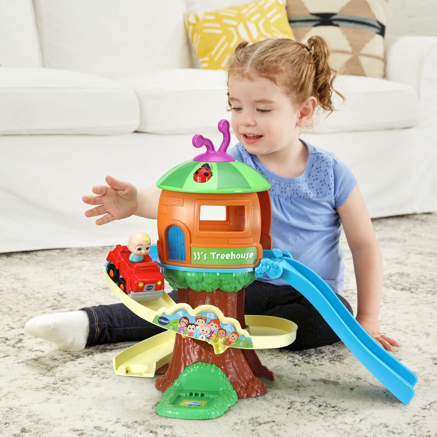 VTech CoComelon Go! Go! Smart Wheels Treehouse Track Set – Interactive Learning Toy for Toddlers