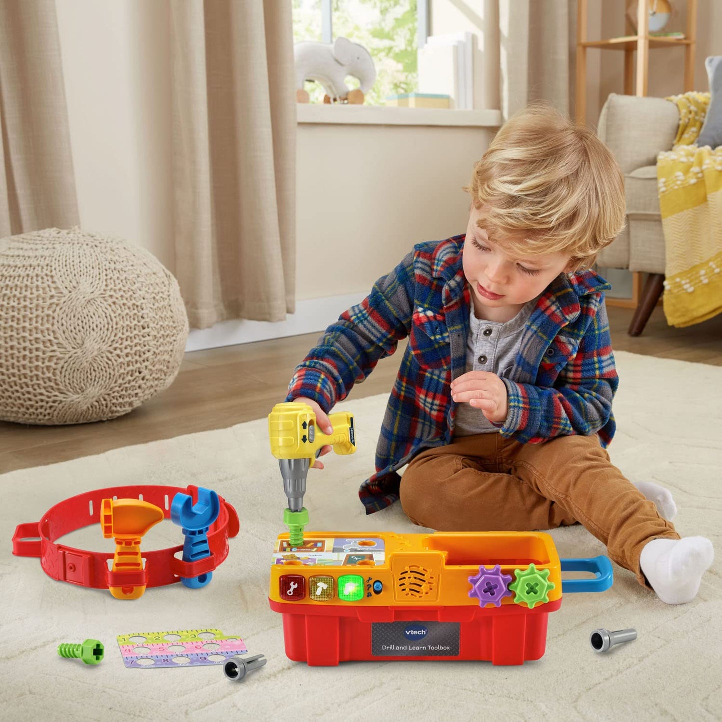 VTech Drill and Learn Toolbox Pro – Interactive Toy for Ages 2–5