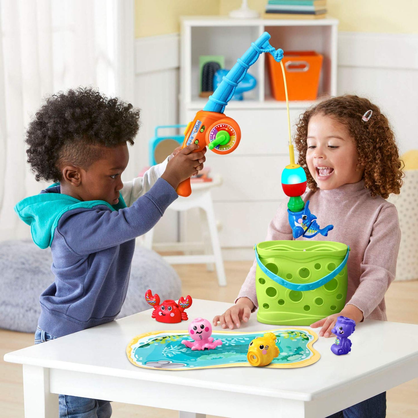 VTech Jiggle and Giggle Fishing Set — Magnetic Bobber Learning Toy for Ages 2–5