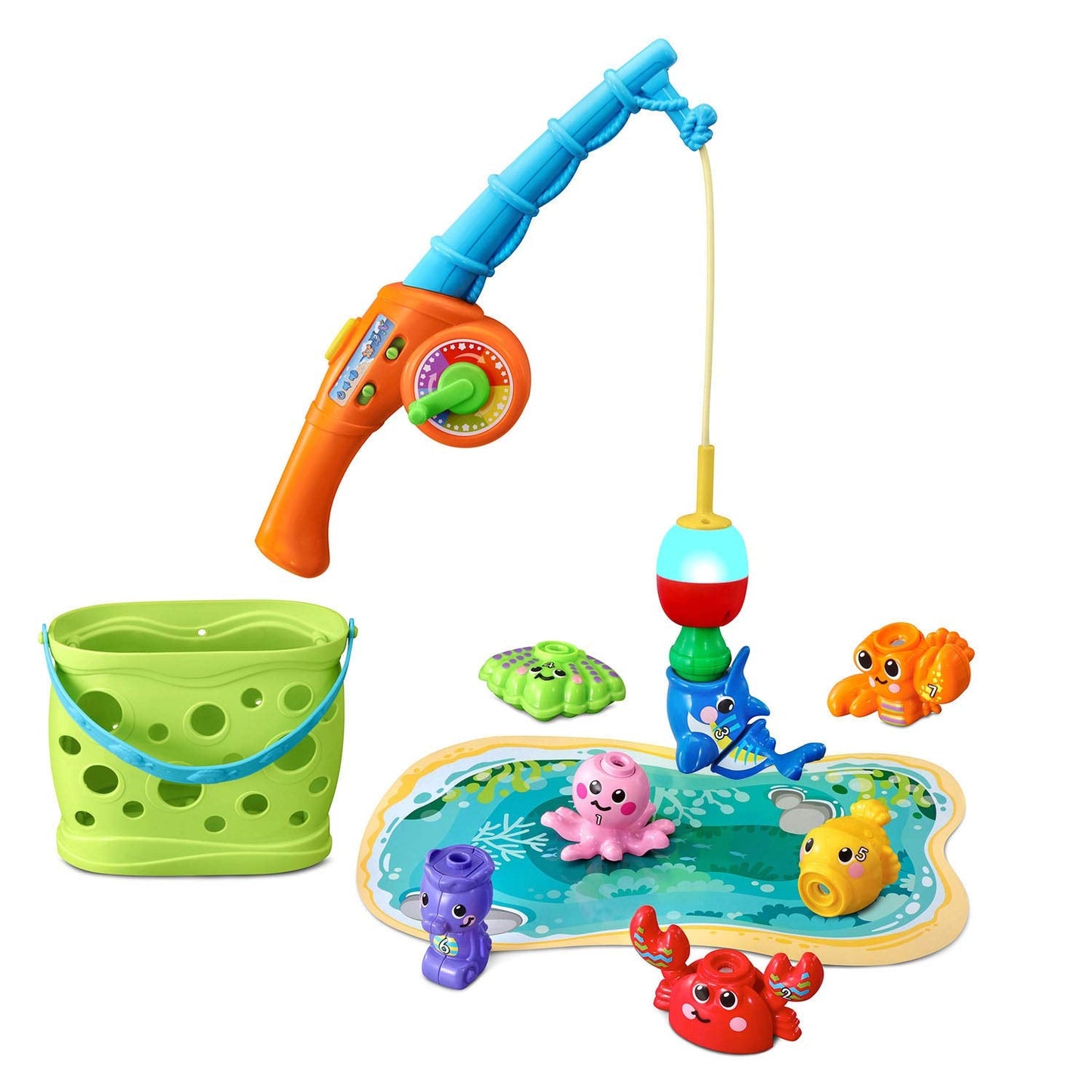 VTech Jiggle and Giggle Fishing Set — Magnetic Bobber Learning Toy for Ages 2–5