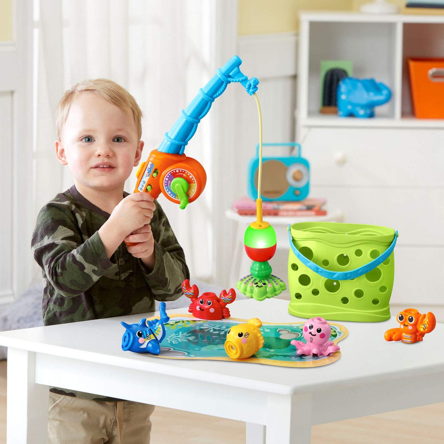 VTech Jiggle and Giggle Fishing Set — Magnetic Bobber Learning Toy for Ages 2–5