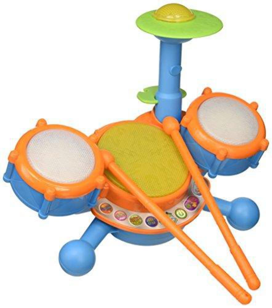 VTech KidiBeats Kids Drum Set, Orange | 4 Modes, LED Lights & Melodies